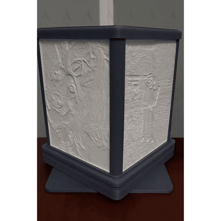 Lámpara con Litofanías Rectangular 2