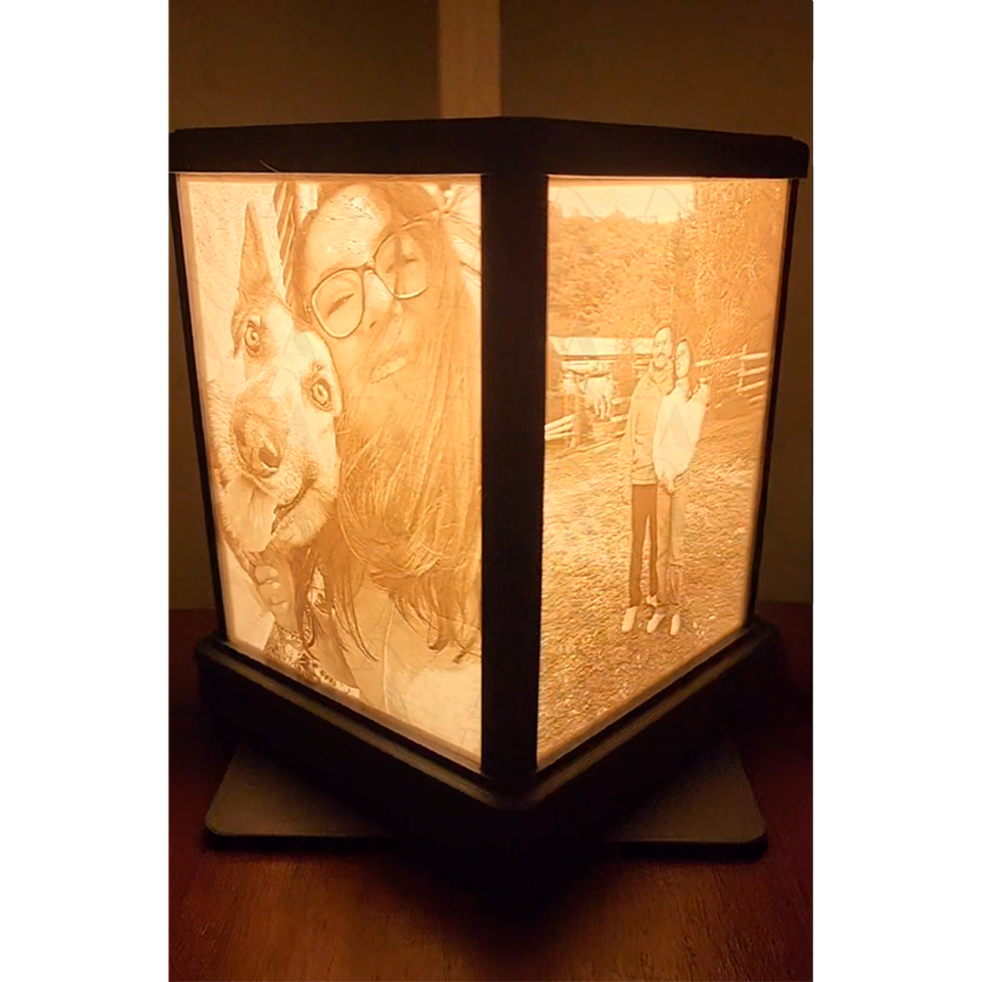 Lámpara con Litofanías Rectangular 3