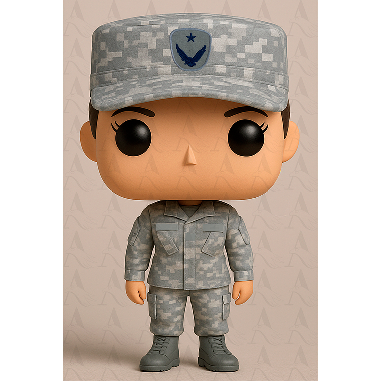 Funko Suboficial Fuerza Aérea - Gris Pixelado 2