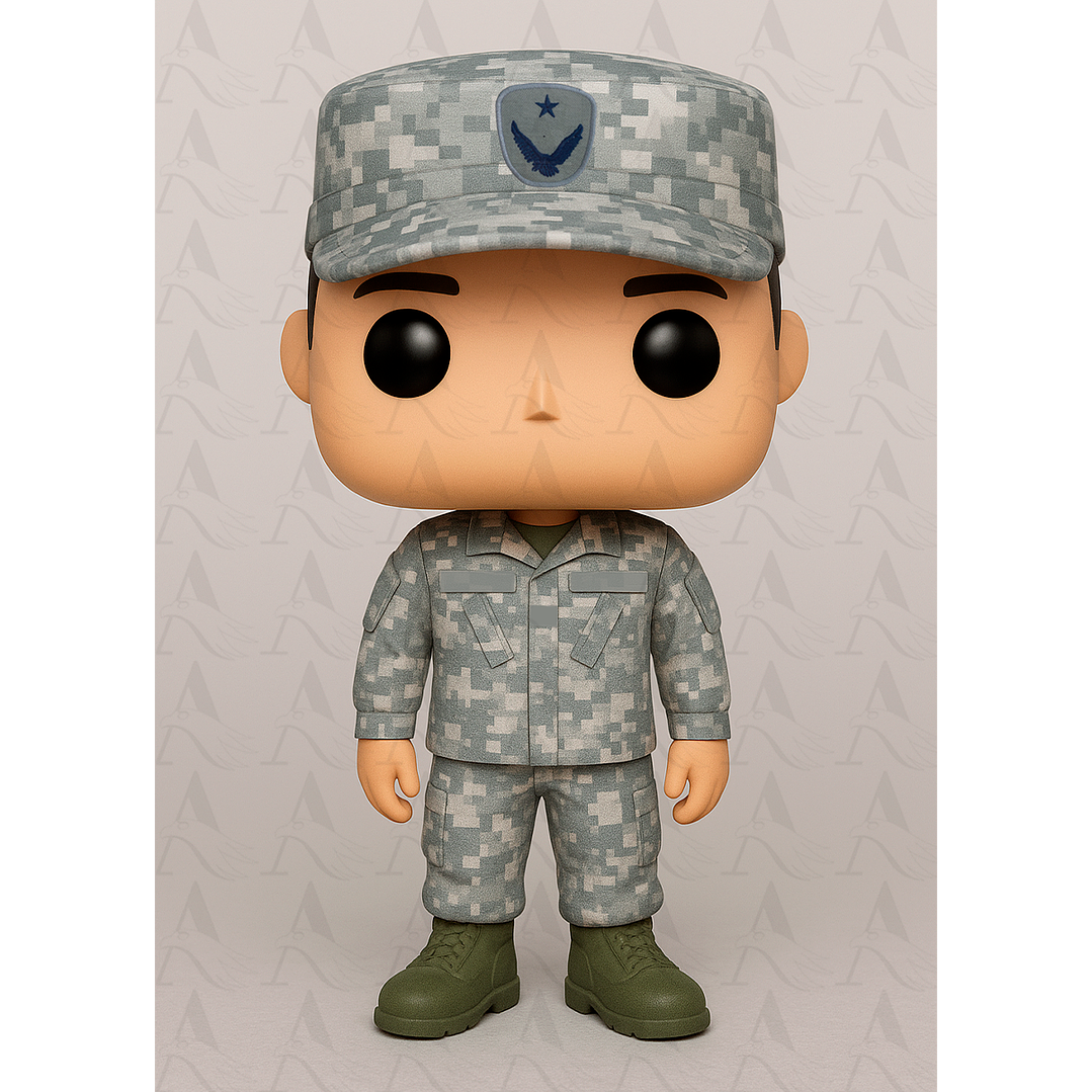 Funko Suboficial Fuerza Aérea - Gris Pixelado 1