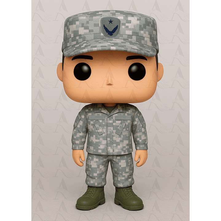 Funko Suboficial Fuerza Aérea - Gris Pixelado 1