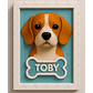 Cuadro Mascota Efecto 3D - Beagle - Miniatura 3