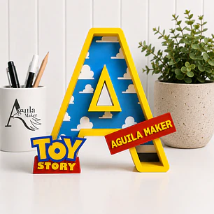 Letra 3D Personalizada Toy Story con Nombre