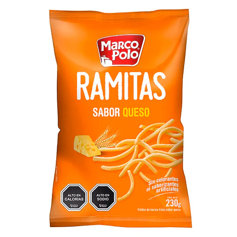Ramitas Sabor Queso MarcoPolo 230 grs