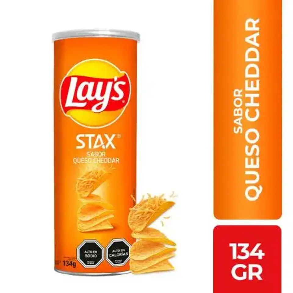 Lays Stax Queso Cheedar 134g 1