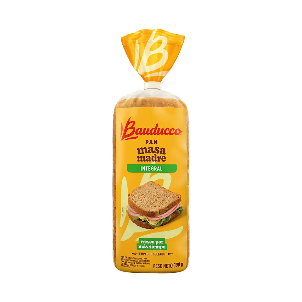 Pan Masa Madre Integral Bauducco 390g 1