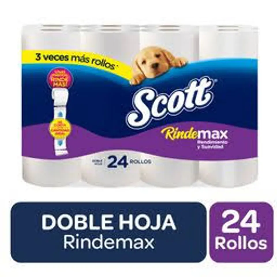 Higienico Scott Doble Hoja 24 Rollos 1