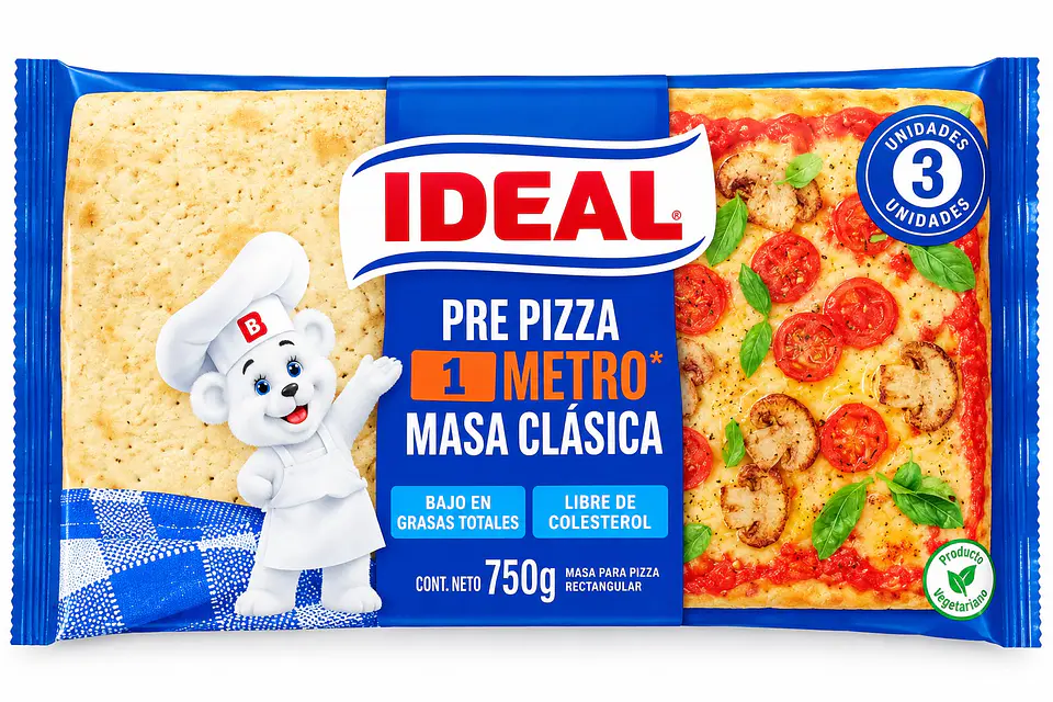 Pre Pizza 1 Metro 3un 750g 1