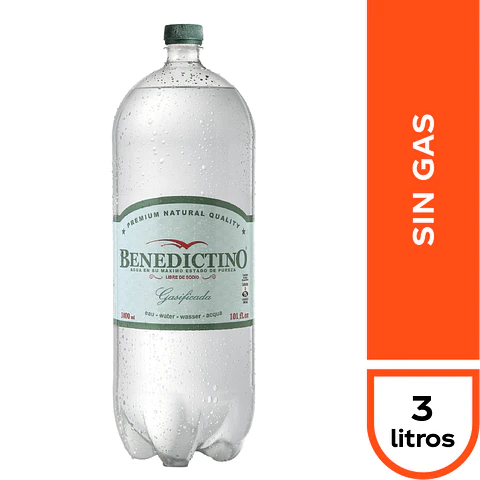 Benedictino Sin Gas 3 Lts