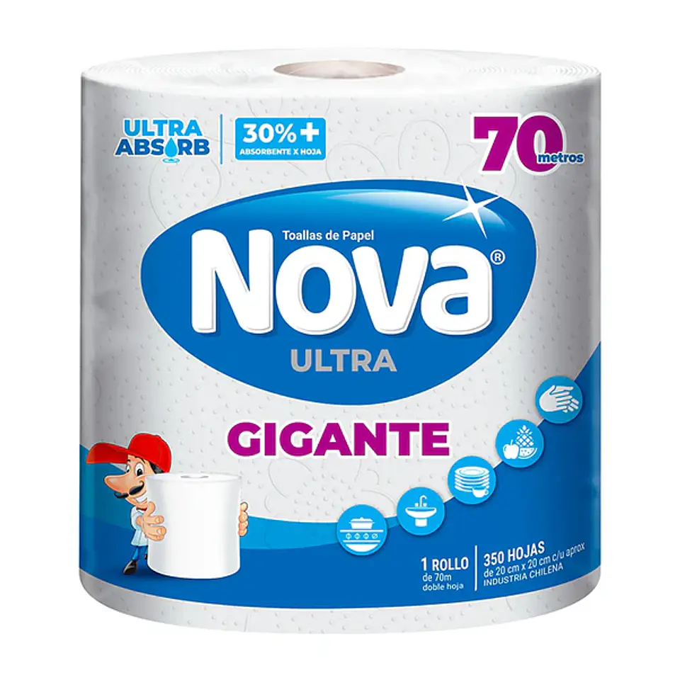 Toalla de Papel Nova Ultra Gigante 1 Rollo 1