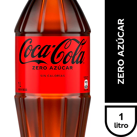 Coca Cola Sin Azúcar 1 Lt Desechable