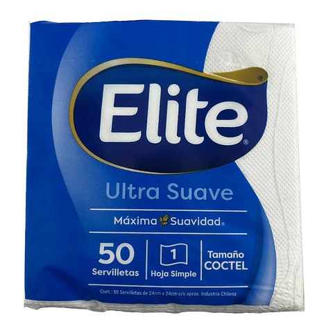 Servilletas Elite Ultra Suave 50 Servilletas