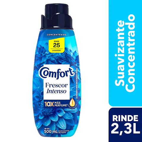 Suavizante de Ropa Concentrado Comfort Frescor Intenso 500 ml