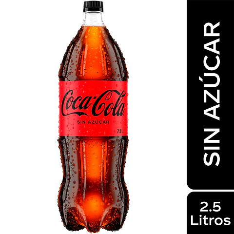 Coca Cola Sin Azúcar 2.5 Lts Desechable