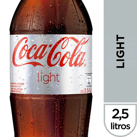 Coca Cola Light 2.5 Lts Desechable 