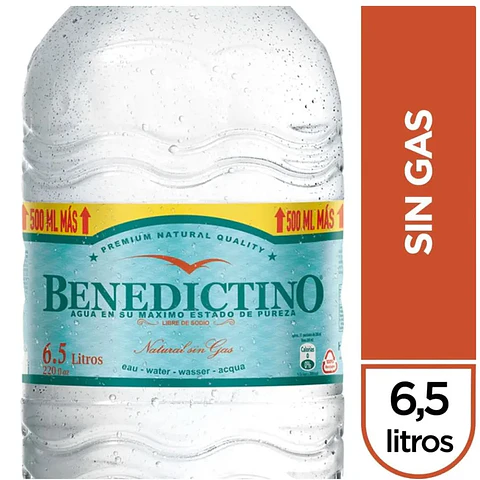 Bidon Benedictino 6.5 Lts Sin Gas