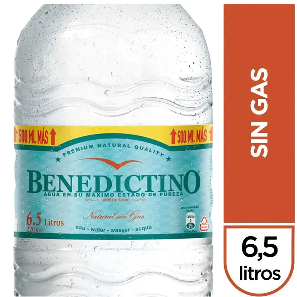 Bidon Benedictino 6.5 Lts Sin Gas 1