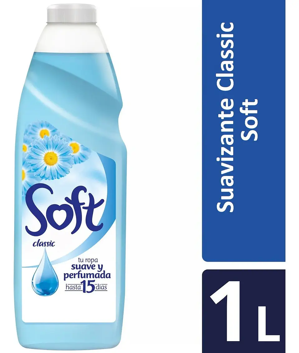 Suavizante de Ropa Soft Classic 1 Lt 1