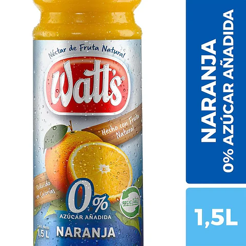 Watts Naranja 0% 1.5 Lts