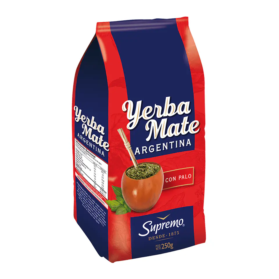 Yerba Mate Argentina con Palo 250g 1