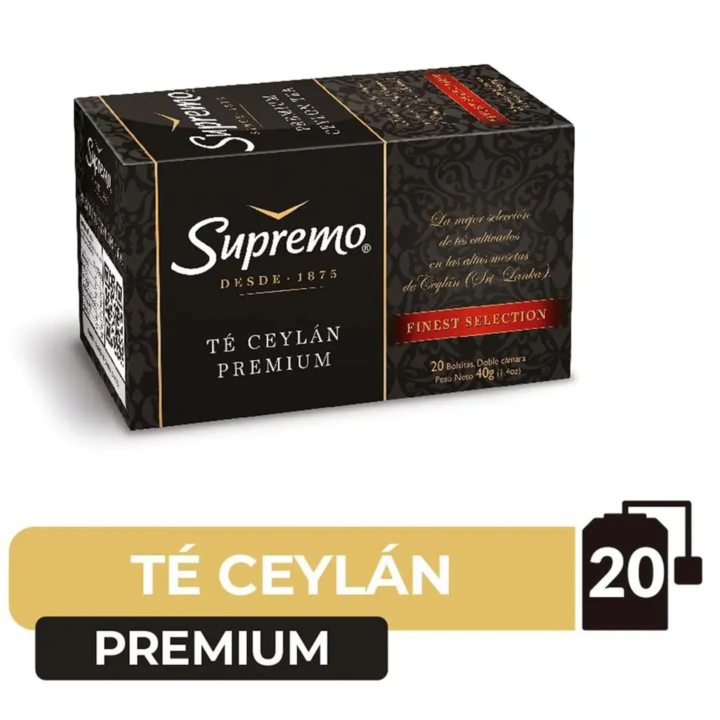Té Ceylan Premium Supremo 20 Bolsitas 1