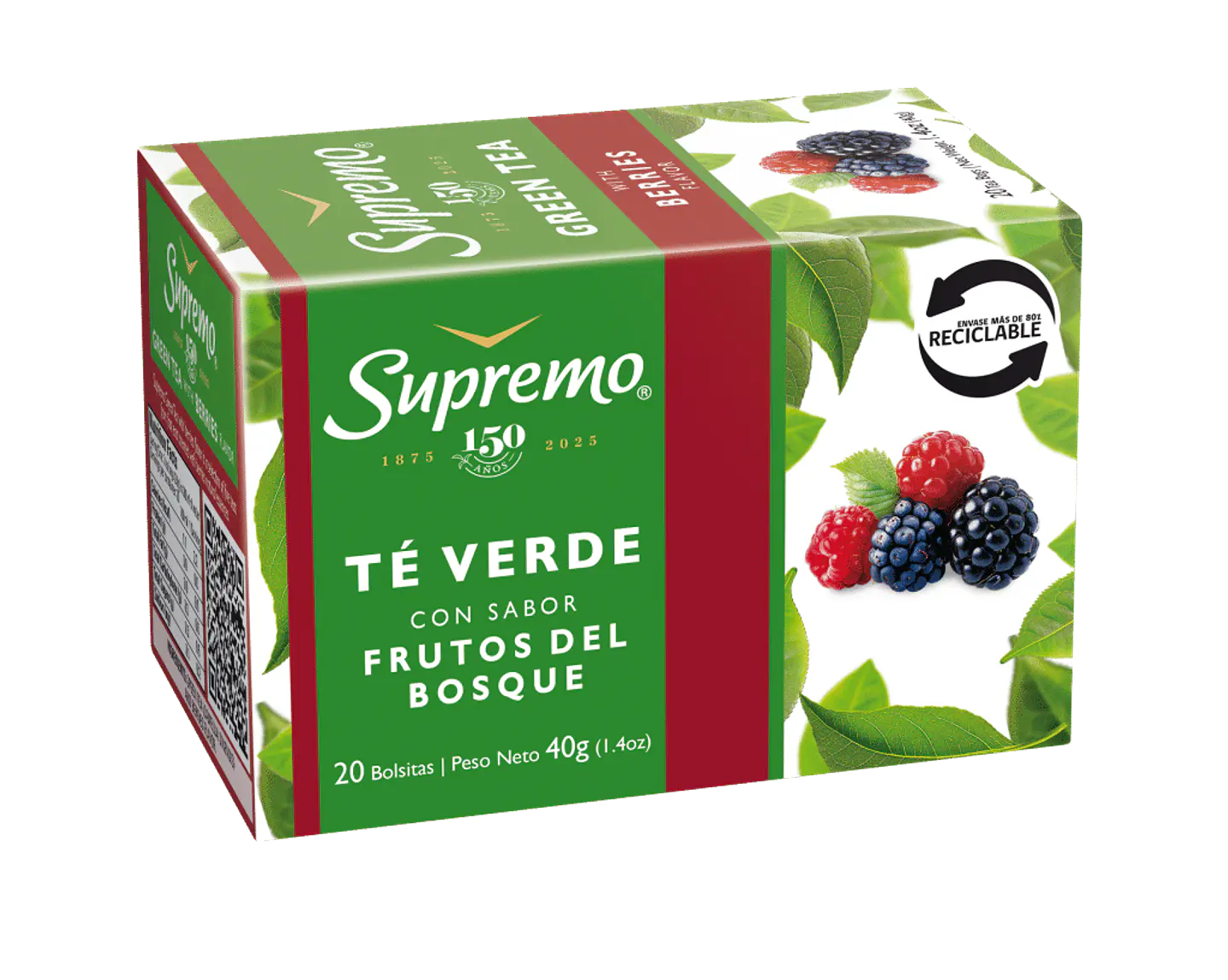 Té Verde Frutos del Bosque 20 Bolsitas 1