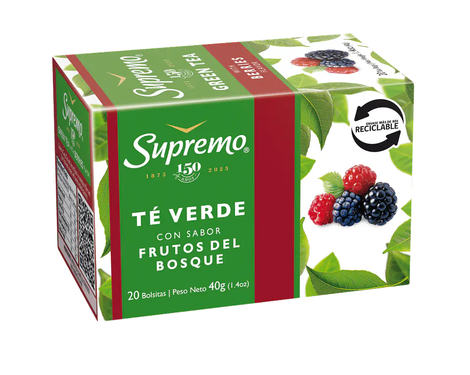 Té Verde Frutos del Bosque 20 Bolsitas 1