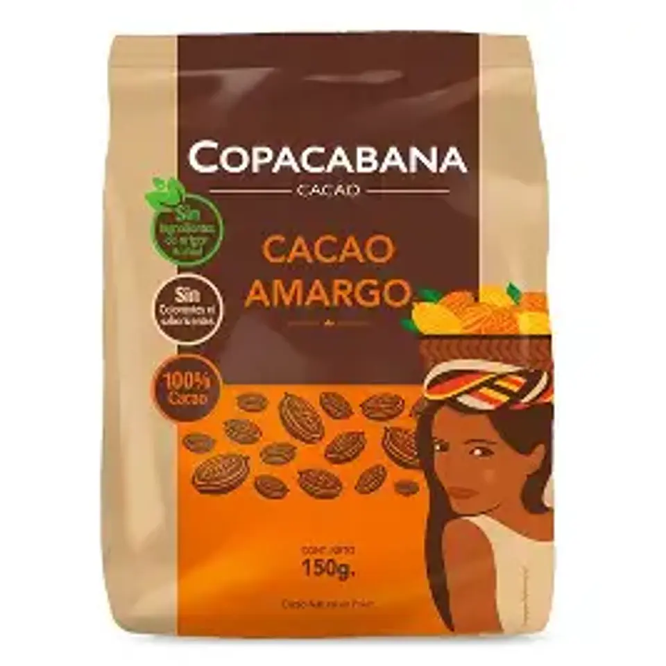 Cacao Amargo Copacabana 150g 1