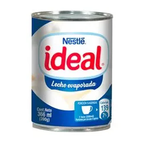 Leche Evaporada Ideal 366 ml