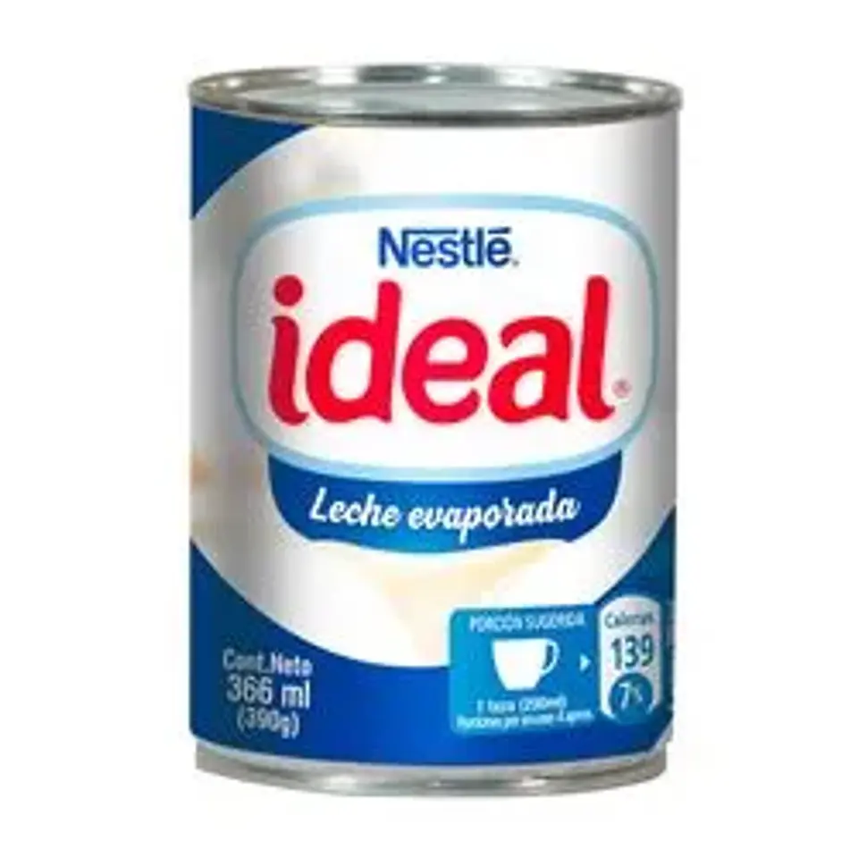 Leche Evaporada Ideal 366 ml 1