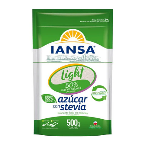 Azúcar con Stevia Iansa 500 grs