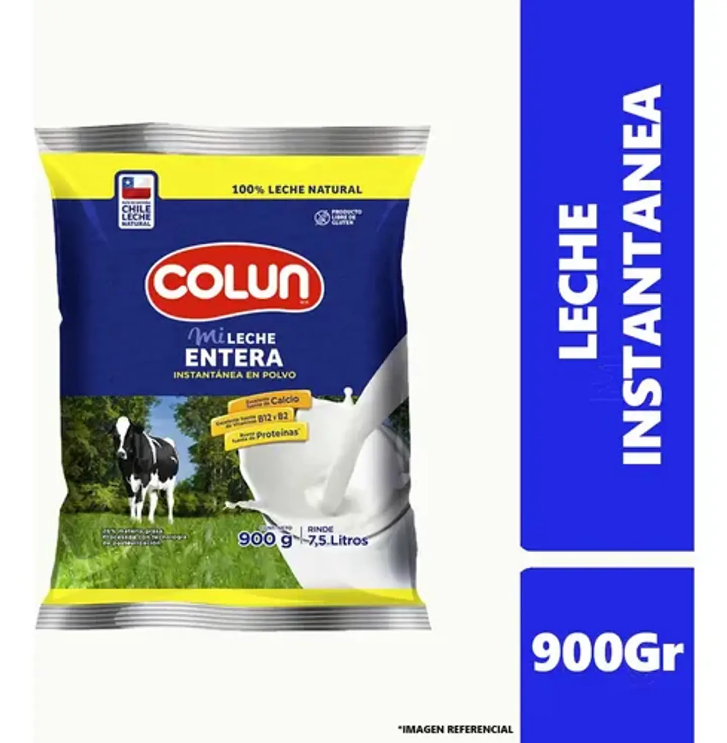 Leche Entera Colun Instantánea en Polvo 900g 1