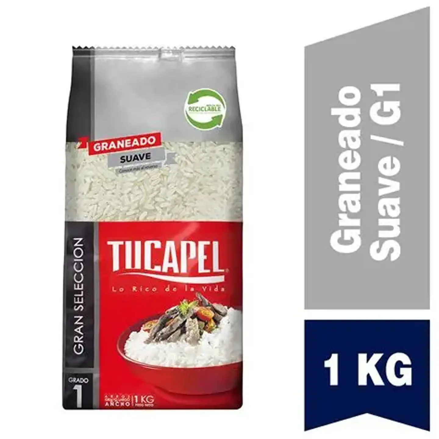 Arroz Tucapel Grado 1 Largo, 1 kg 1