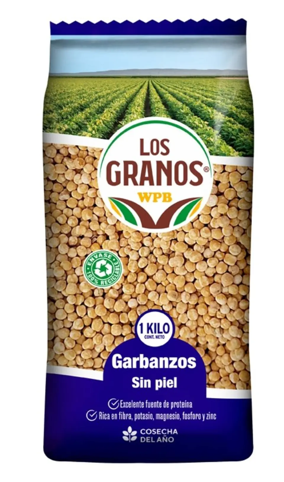 Garbanzos Sin Piel Los Granos 1 kg 1