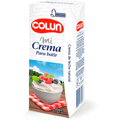 Mi crema Batir y Cocinar Colun 200 ml