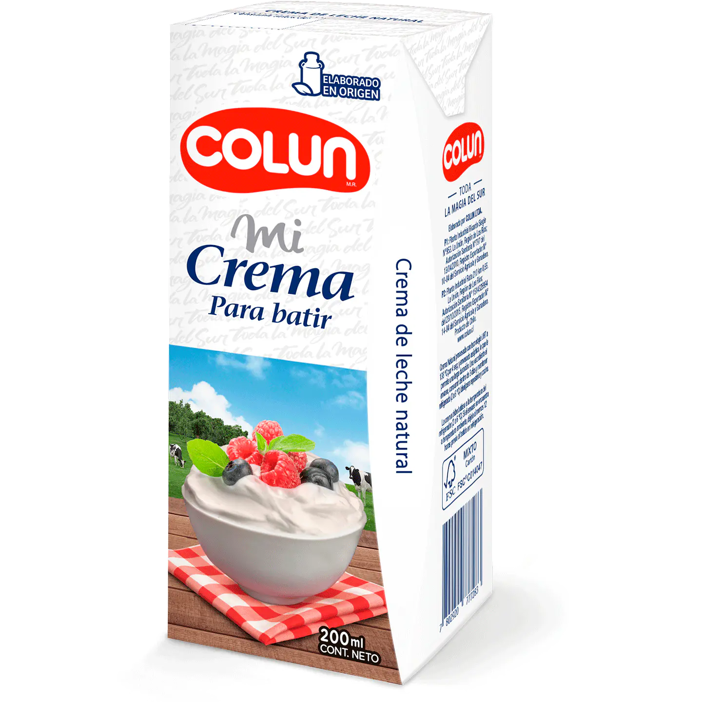 Mi crema Batir y Cocinar Colun 200 ml 1