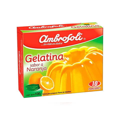 Gelatina Naranja Ambrosoli 100g