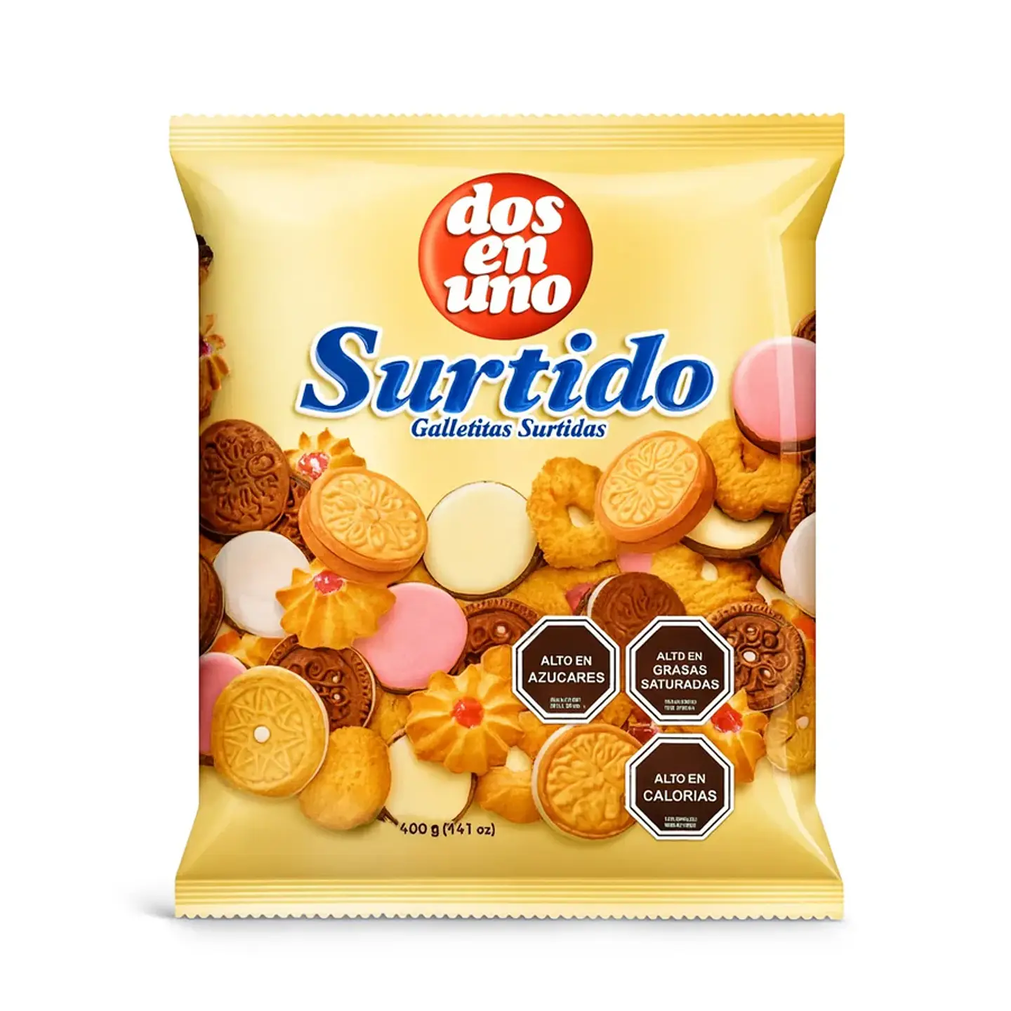 Galletitas Surtidas Dos en Uno 400g 1