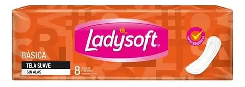 Toallas Femeninas Ladysoft Básica 8 U