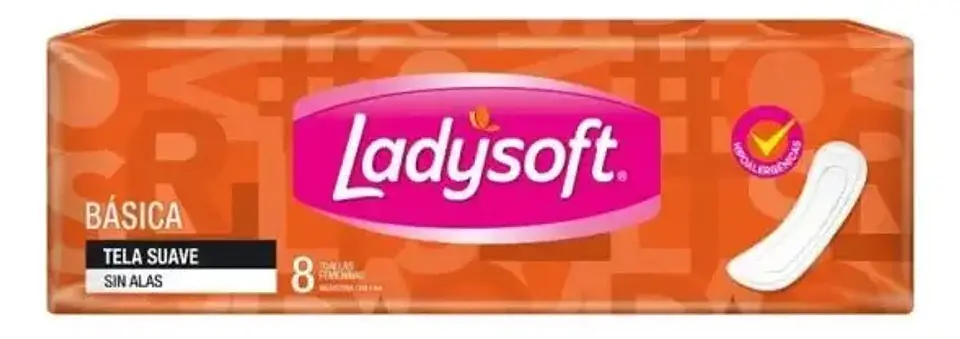 Toallas Femeninas Ladysoft Básica 8 U 1