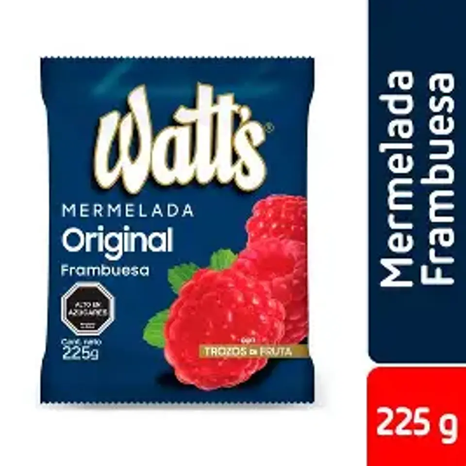 Mermelada Frambuesa Watts 225g 1