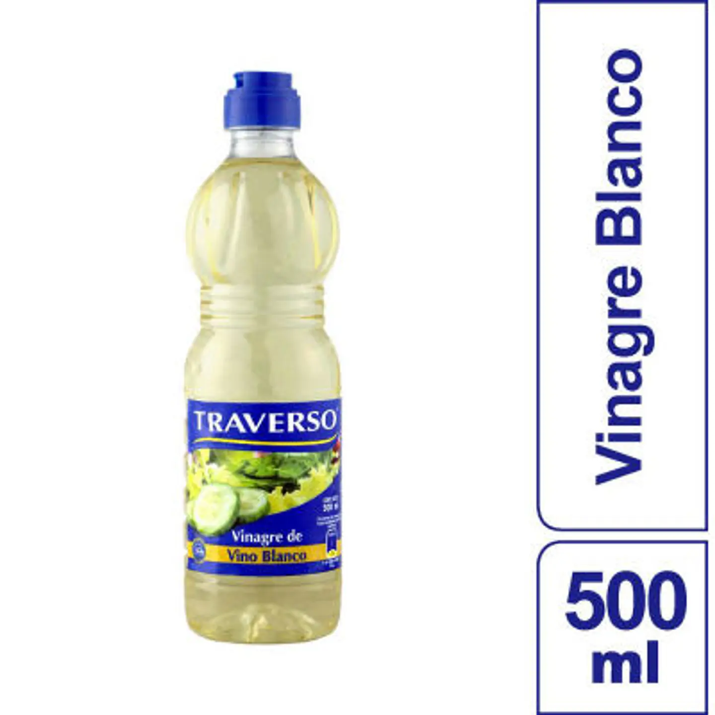 Vinagre de Vino Blanco Traverso 500 ml 1