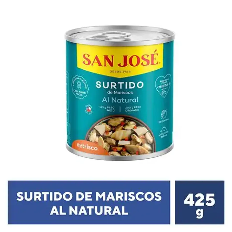 Surtido de Mariscos al Natural San José 425g 1