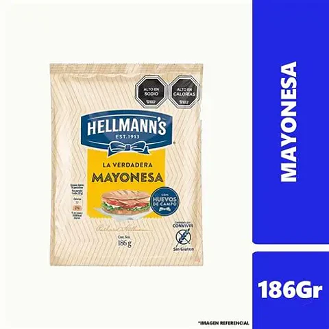 Mayonesa Hellmanns 186g
