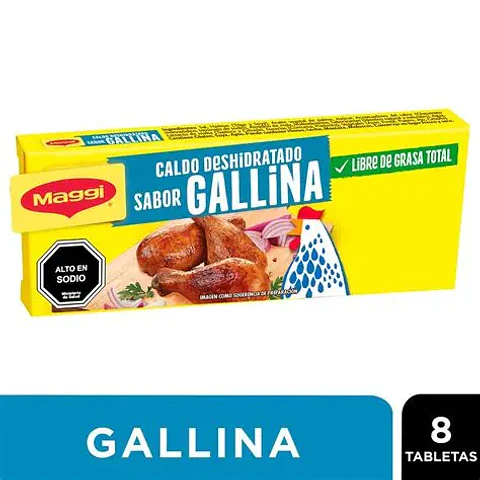 Caldo Maggi Gallina 8 Tabletas