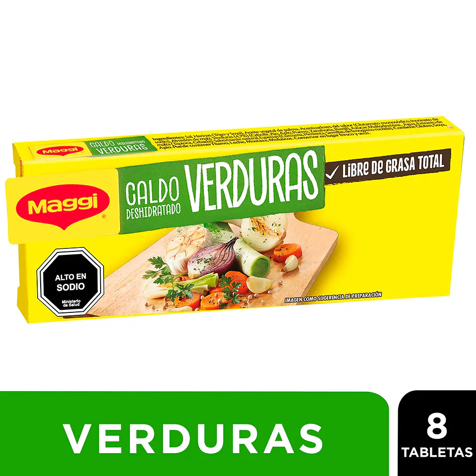 Caldo Maggi Verduras 8 Tabletas 1