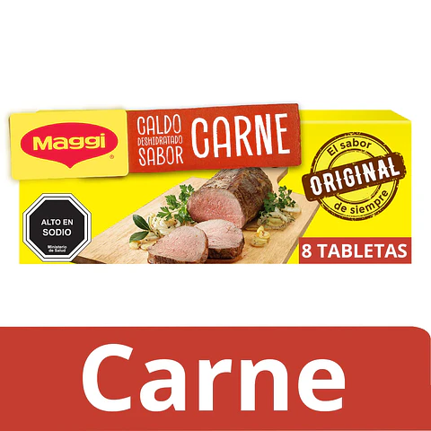 Caldo Maggi Carne 8 Tabletas