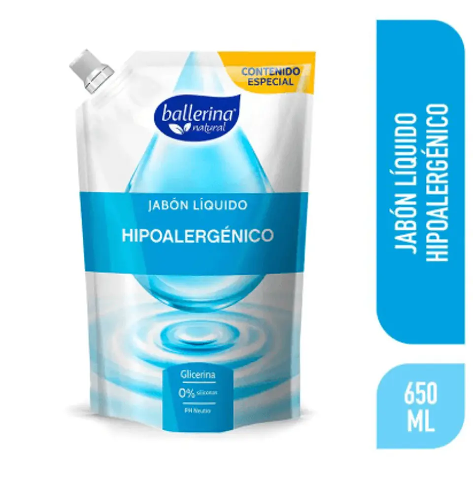 Jabón Líquido Hipoalergénico 650 ml Ballerina 1