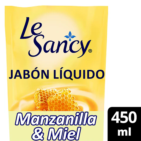 Jabón Líquido Le Sancy Manzanilla & Miel 450 ml