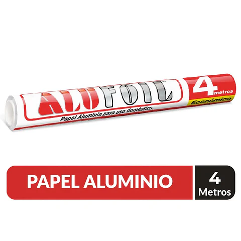 Papel Aluminio 4 Mts Alufloil
